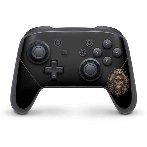 Skull and Owl by Sarah Richter Nintendo Skins